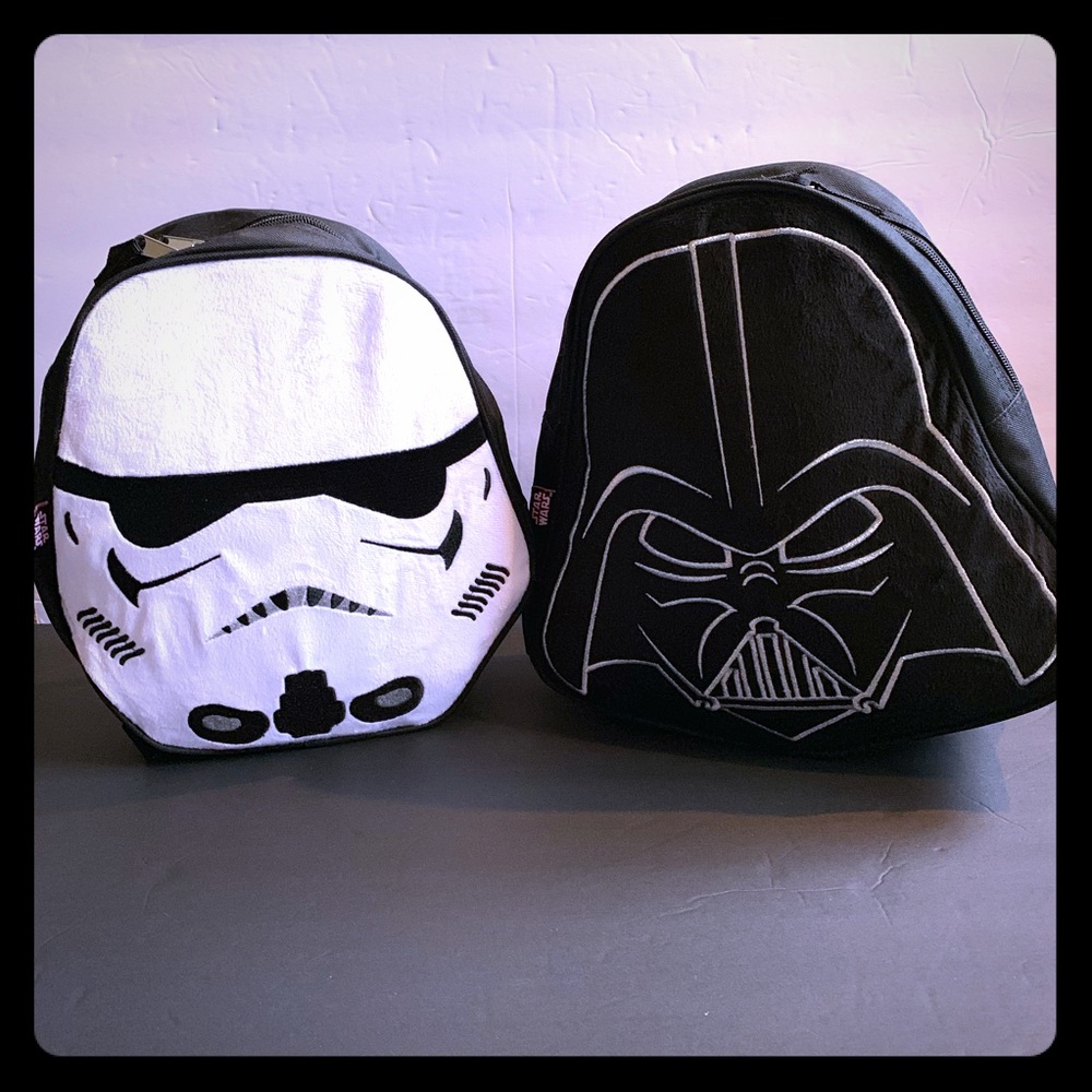 Star Wars Storm Trooper &Darth Vader mini backpack